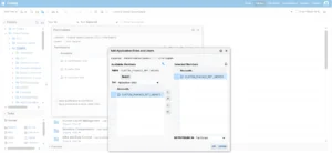 Oracle BI Publisher security framework showing application roles and users