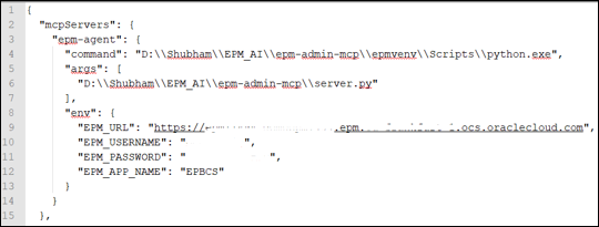 Bridging Claude Desktop and Oracle EPM Cloud via Python MCP